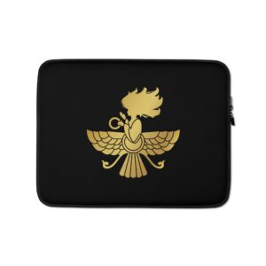 Black Laptop Sleeve Gold Farvahar
