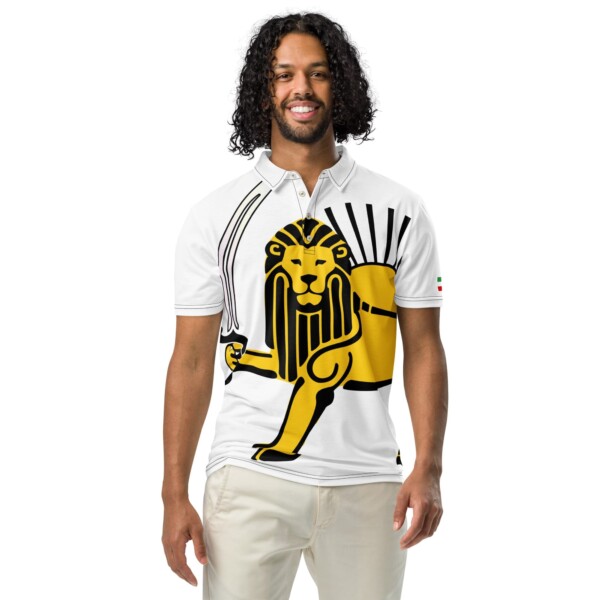 Lion and Sun Slim Fit Polo - White