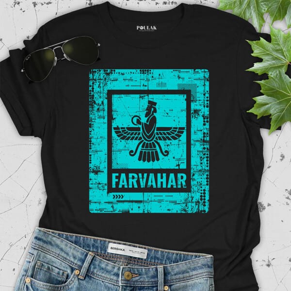 Stencil Farvahar Poulak t-shirt
