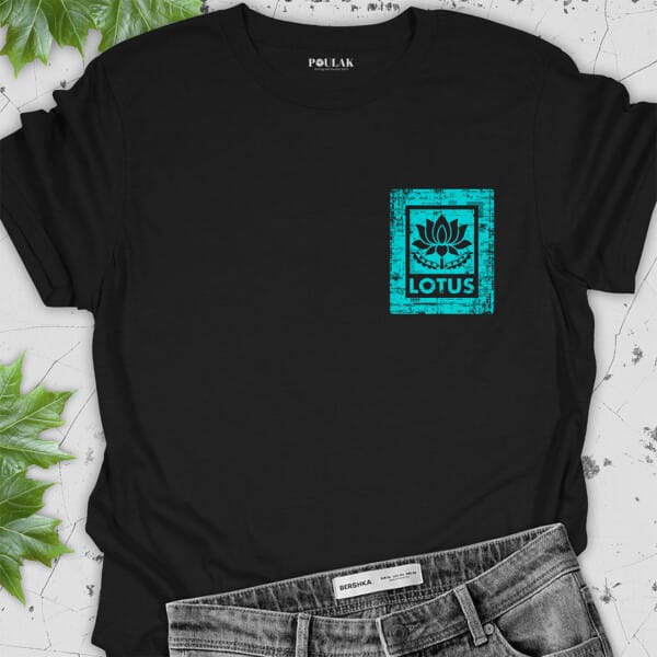Stencil Lotus Badge Poulak persian tshirt