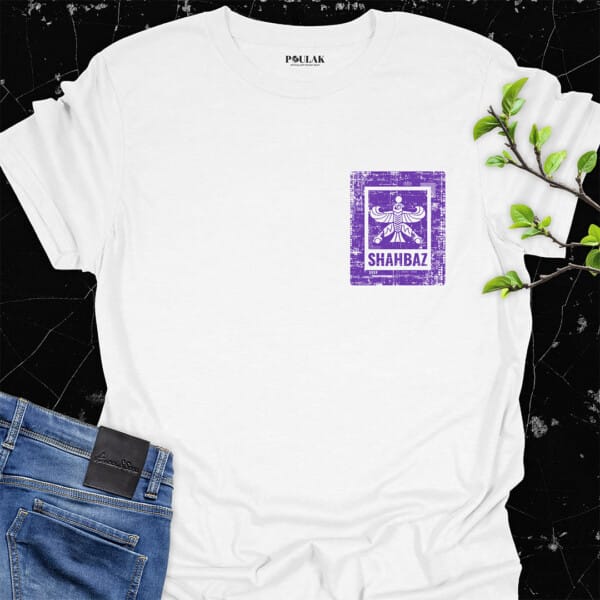Stencil Shahbaz Badge Poulak persian tshirt