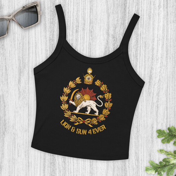 Retro Lion And Sun Tank Top Poulak