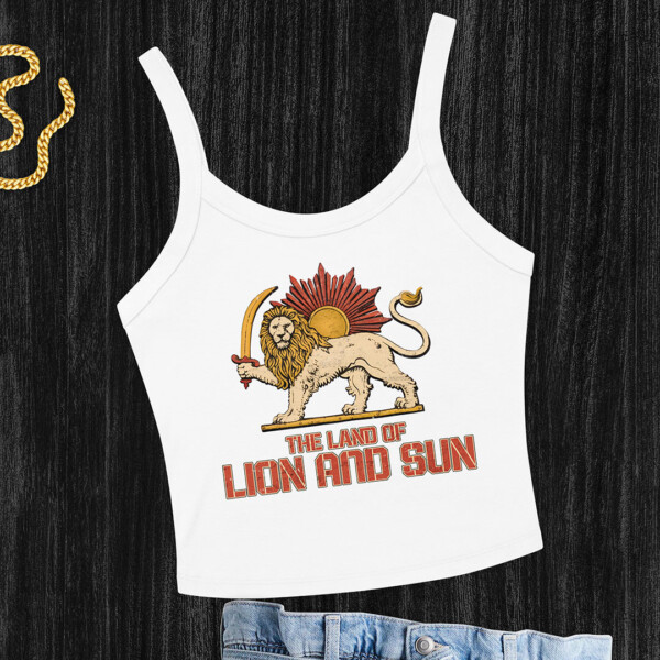 Retro Lion And Sun Tank Top poulak