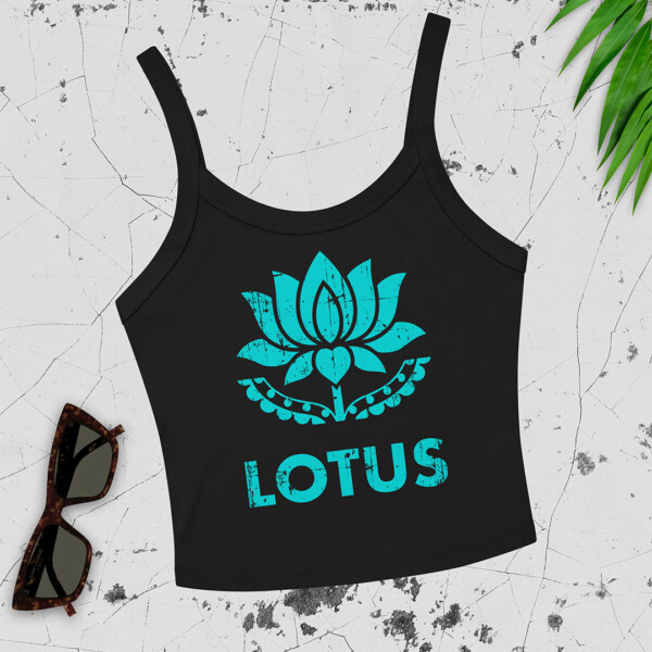 Stencil Lotus Tank Top persian fashion poulak