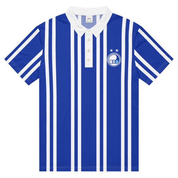 Men’s slim fit polo TAJ White Stripes