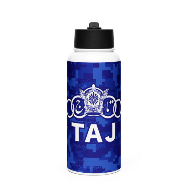 Stainless steel water bottle with a straw lid TAJ Camo