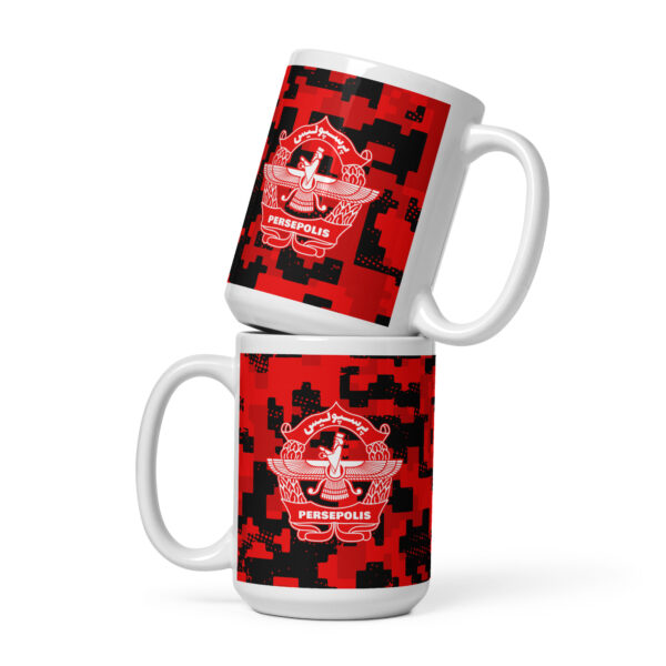 White glossy mug PERSEPOLIS Camo