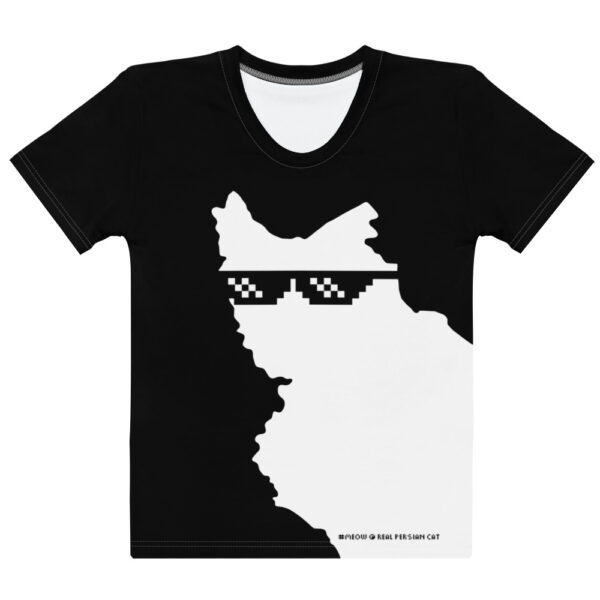 IRAN Persian Cat Women’s Cotton Crew Neck T-Shirt – Black